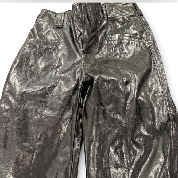 FREE PEOPLE NWT STAR CROSSED VEGAN PANTS SIZE 0 - Picture 5 of 8